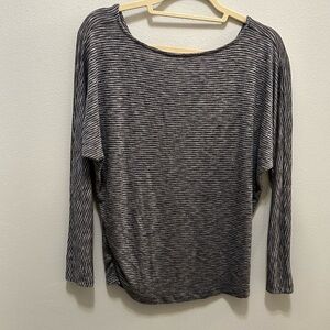 Caslon MP gray Light Weight Blouse With Domin sleeves